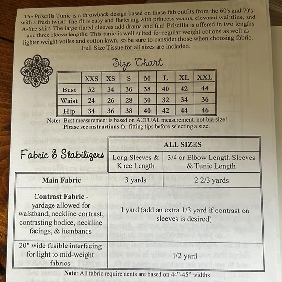 Serendipity Studio No. 114 The Princess Tunic sewing pattern New uncut - Picture 2 of 9